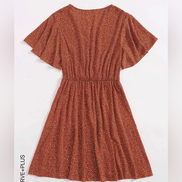 Surplice Neck A-line Dress - Picture 2 of 3